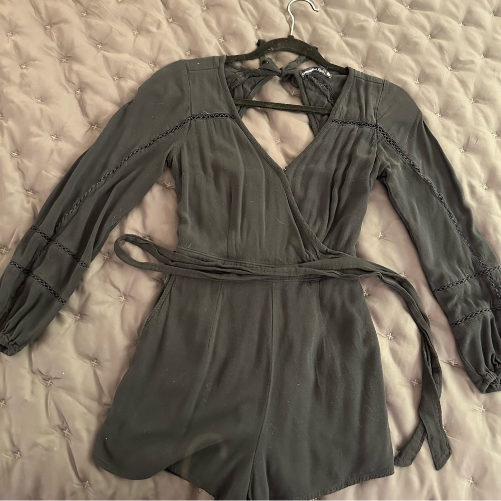 Abercrombie and fitch black jumpsuit romper xs